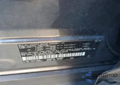 2019 Toyota Rav4 Le z USA, uszkodzony, nr VIN JTMG1RFV7KJ020214